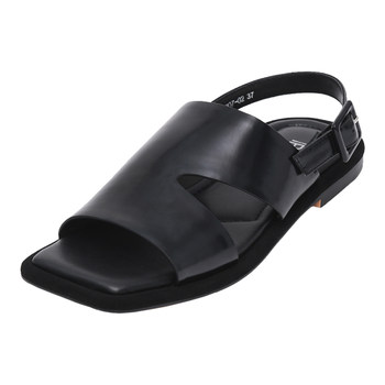 Panxia genuine leather flat-soled open-toe large-size women's sandals 
Panxia genuine leather flat-soled open-toe large-size women's sandals