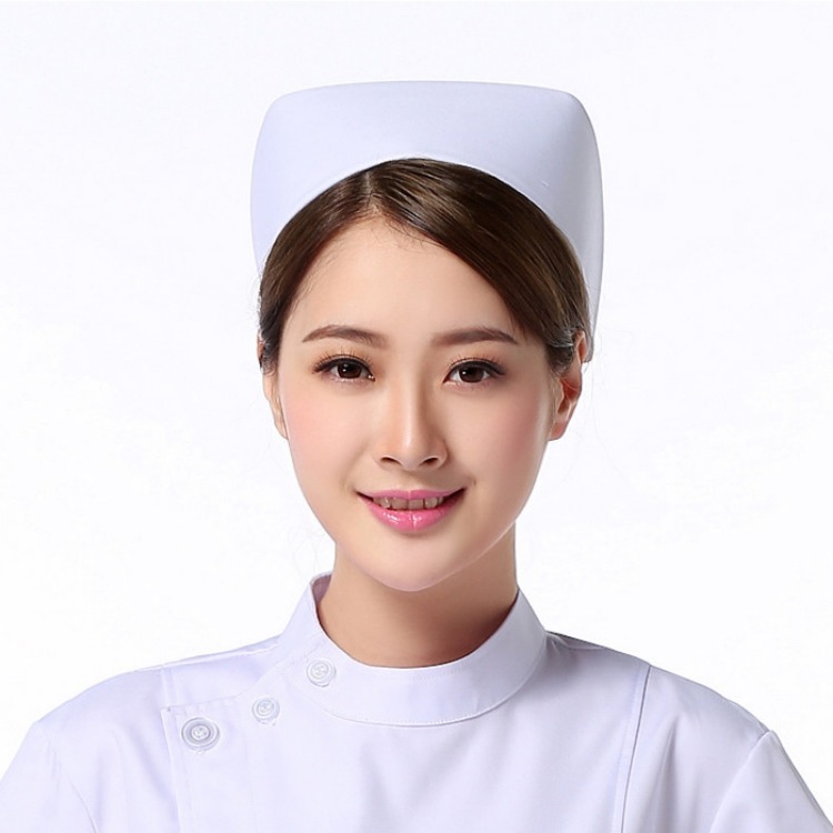 南丁格尔护士帽燕尾帽白色均码带杠医院诊所实习生工作服当季热卖