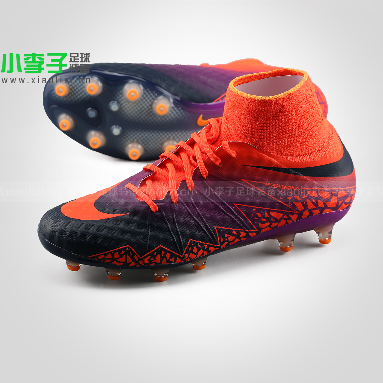 小李子:专柜正品nike hypervenom phantom ii ag毒蜂 高帮 足球鞋