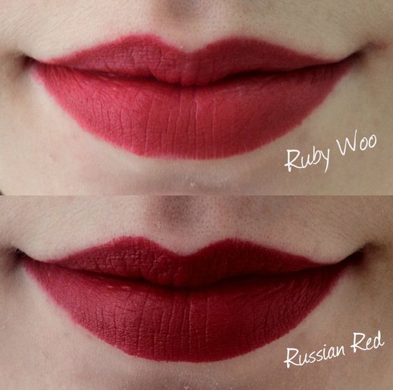 mac最相似的两款,ruby woo和russican red,有姑娘分享,每天只有自己