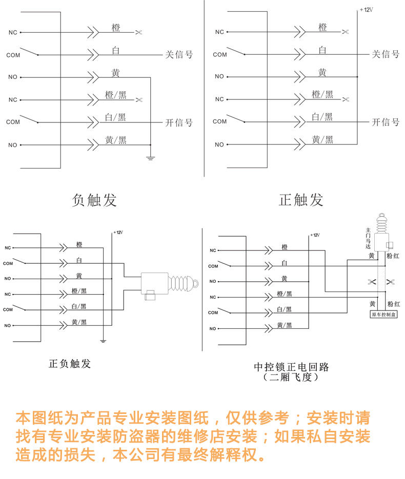 防盗器触发判断和接线方法