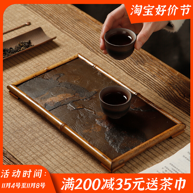 竹制食盒中式仿古竹编茶具收纳盒提篮古代实木旅行便携茶箱提盒-Taobao