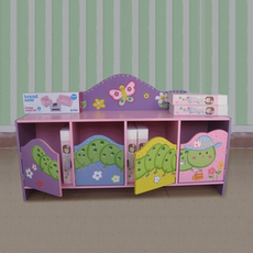 короб Деревянные дети четырех-дверный игрушка ящик