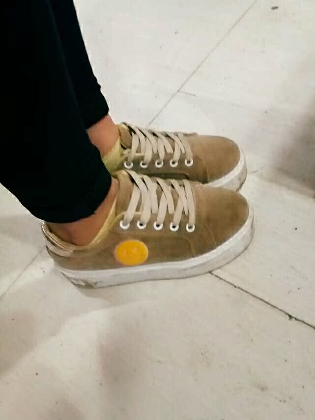 2016秋冬季韩版超厚底鞋女运动鞋松糕跟笑脸