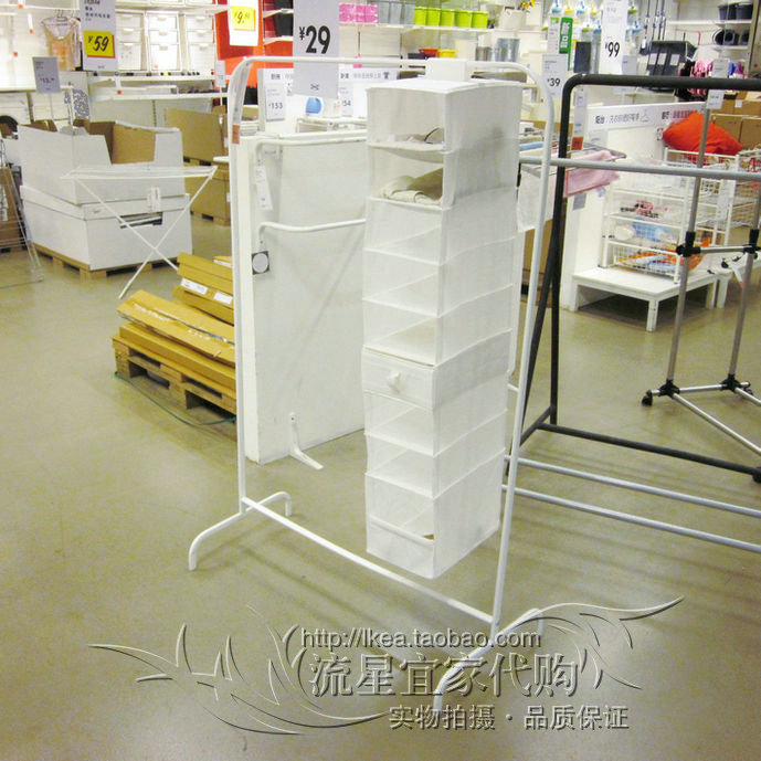 宜家IKEA乌库衣柜折叠简易储物柜子宿舍收纳单人布衣橱布艺防尘罩- Taobao