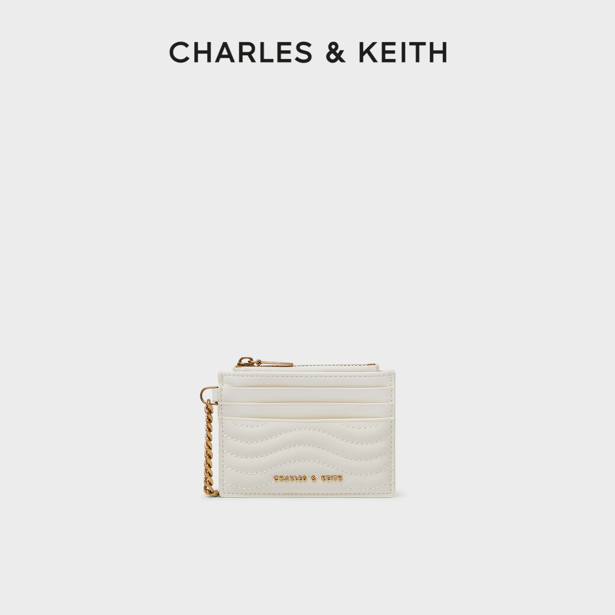 CHARLES&KEITH23冬季新品CK6-50680926-1拼色格纹柔软迷你卡包-Taobao 