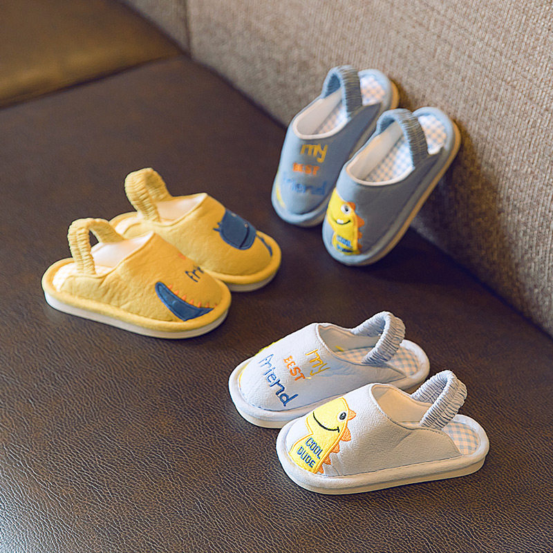 宝宝拖鞋春秋防滑儿童女宝男小孩室内婴儿幼儿小童家居1岁半2软底