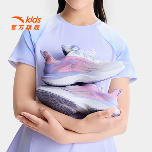 安踏儿童氢跑女童鞋运动鞋跑鞋2026夏季款透气网面旋钮学生跑步鞋