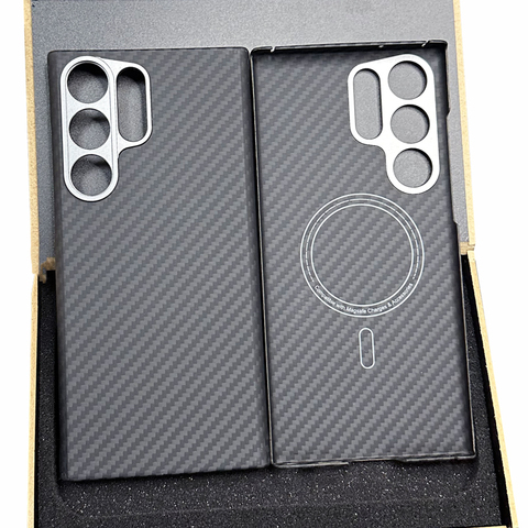 S24, S24 Plus, S24 Ultra Rimless Borderless Frame Lightweight Magnetic Hollow Heatsink Heat Dissipation Carbon Fiber Samsung
