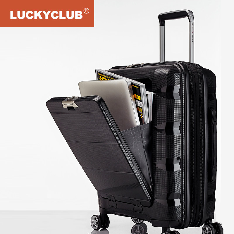 Lucky Club行李箱男女拉桿萬向輪密碼登機 