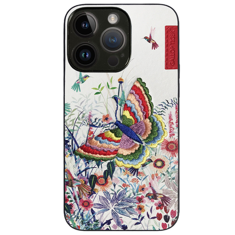 Trippy 3D Owl Embroidered 15, 14, 13, 12, 11 iPhone Case
