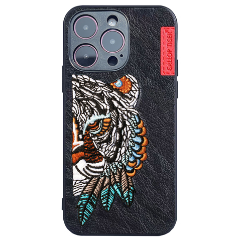 Trippy 3D Owl Embroidered 15, 14, 13, 12, 11 iPhone Case