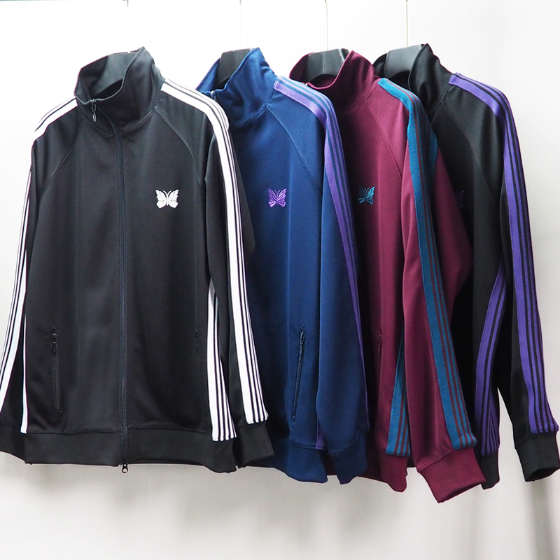 Needles Classic sport jacket蝴蝶刺繡logo春秋男女同款夾克外套-Taobao