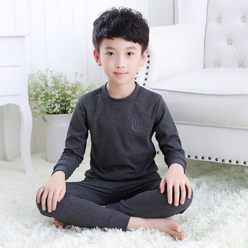 男童秋衣秋裤套装纯棉中大童打底儿童保暖内衣男孩睡衣棉毛衫全棉