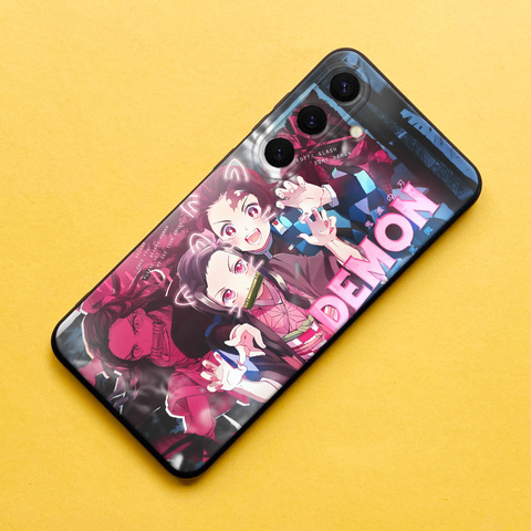 Anime – Demon Slayer Matte Soft Silicone TPU S24, S24 Plus, S24 Ultra, S23, S23 Plus, S23 Ultra, S22, S22 Plus, S22 Ultra