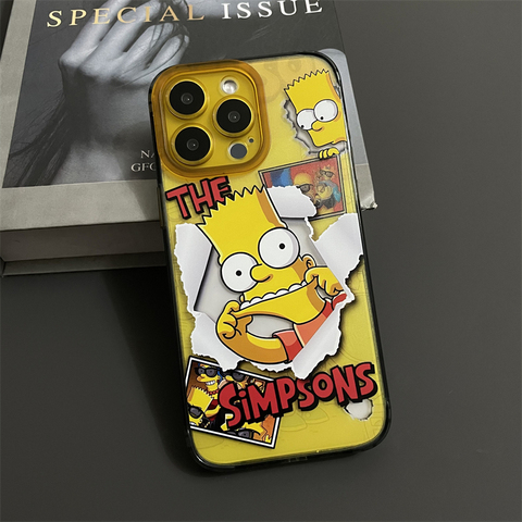 The Simpsons Cartoon New Bart Simpson Selfie 15, 14, 13, 12 iPhone Case