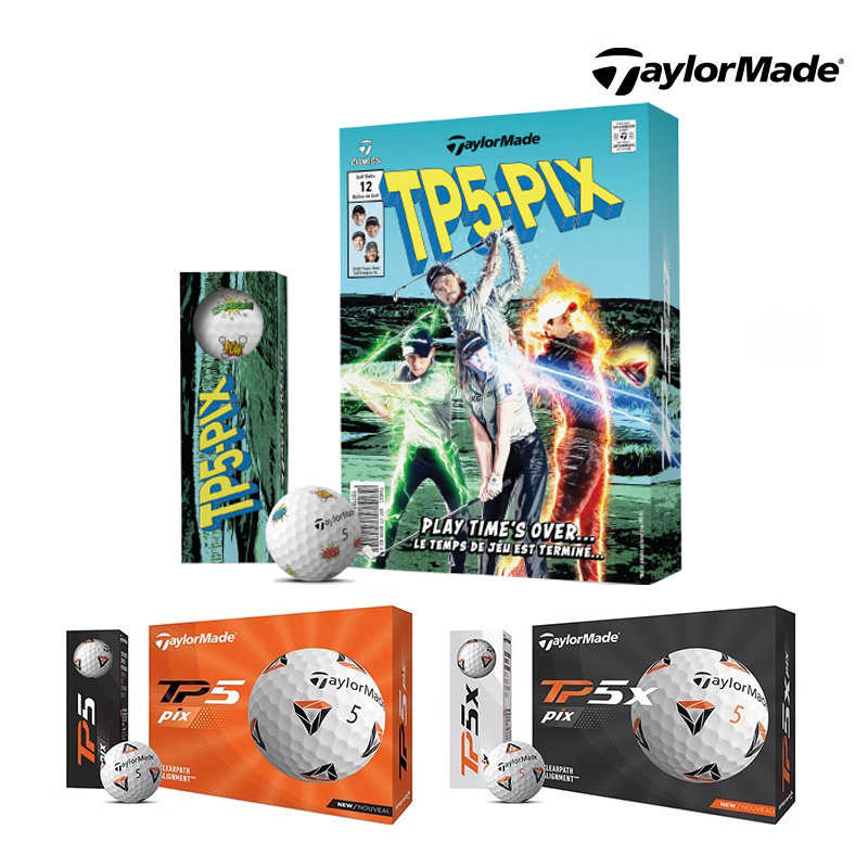 TaylorMade泰勒梅高尔夫球新款男女士TP5 PIX POKER限量款五层球-Taobao