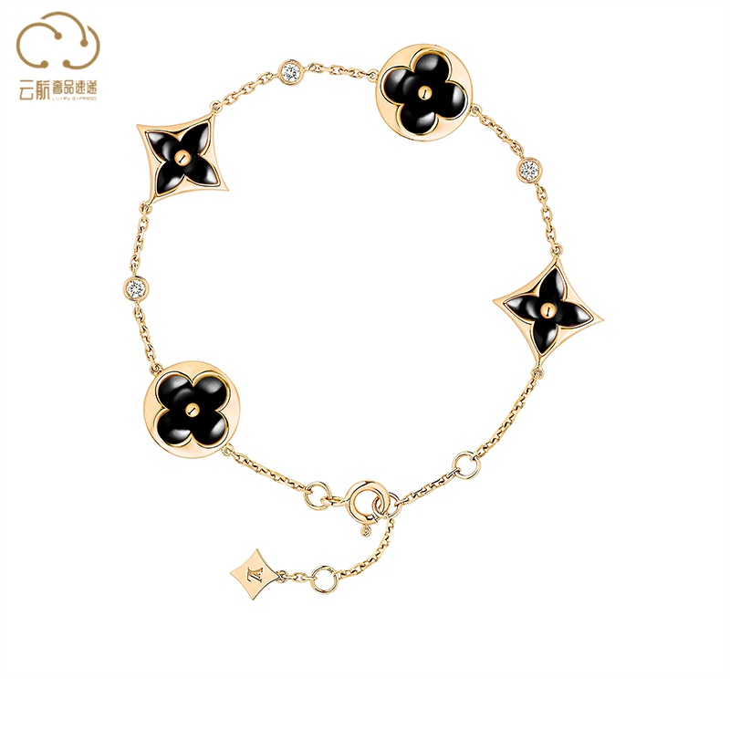 Louis Vuitton MONOGRAM Idylle blossom monogram bracelet, yellow gold and  diamonds (Q95588)