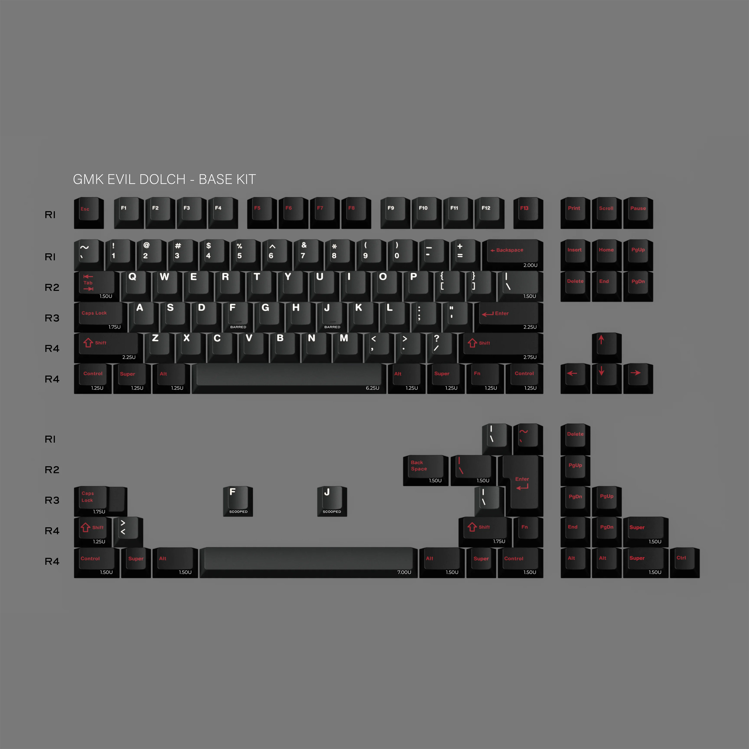 KeyKobo AFK Club「支配恶魔」Makima二色ABS原厂高度键帽KKB-淘宝网