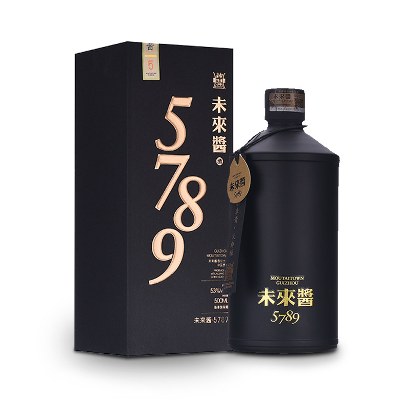未来酱5789红金53度坤沙酱香型白酒纯粮酒高度白酒整箱装500ml*6评价
