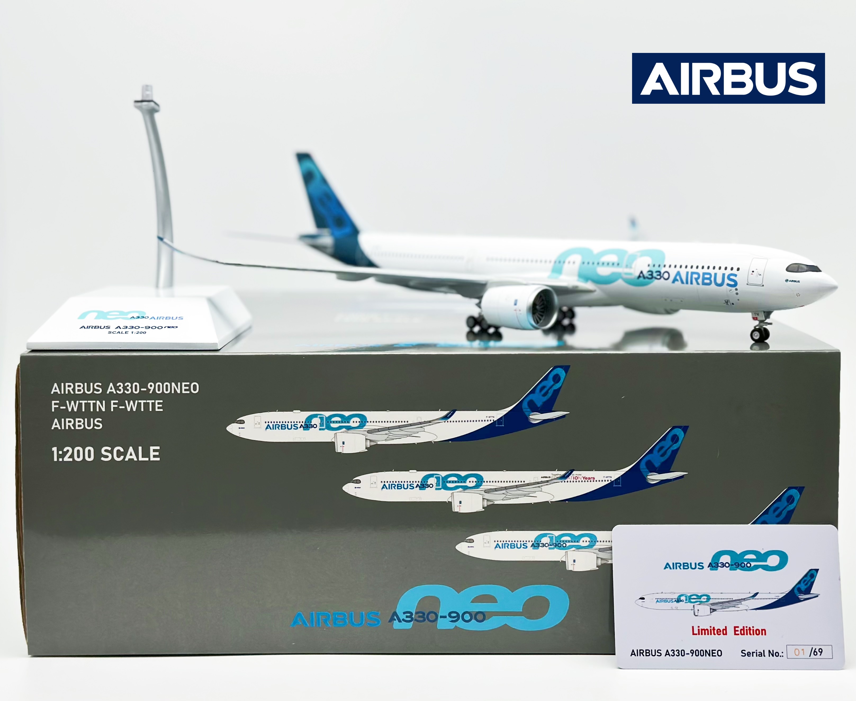 JC 空客A330-900NEO 1:200合金飞机模型A339