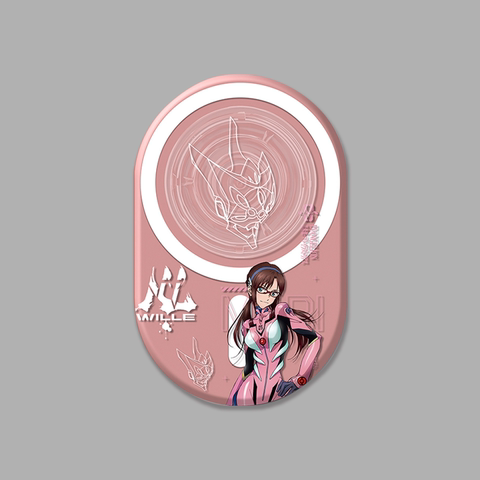 Evangelion EVA Anime Removable Suction Cap – MagSafe Magnetic Ring Finger Holder Kickstand – Accessories – 15, 15 Plus, 15