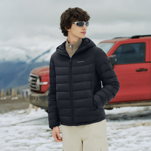 坦博尔轻薄羽绒服男款秋冬季2025新款短款休闲时尚运动保暖外套