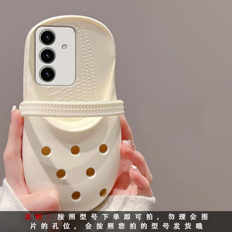 Croc With Jibbitz Girls Funny Cartoon 3D Silicone TPU S24, S24 Plus, S24 Ultra, S23, S23 Plus, S23 Ultra Samsung Phone Case