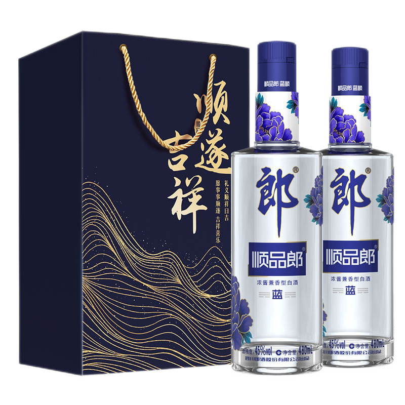 白酒 郎　53% 500mL 袋付き 白酒 郎 53% 500mL 袋付き 白酒 郎 53% 500mL 袋付き 白酒 青花