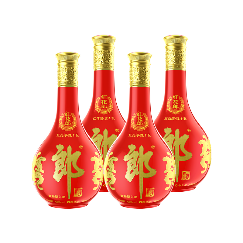 郎酒红花郎红十53度酱香型白酒500ml*2瓶礼盒装评价- 淘宝网