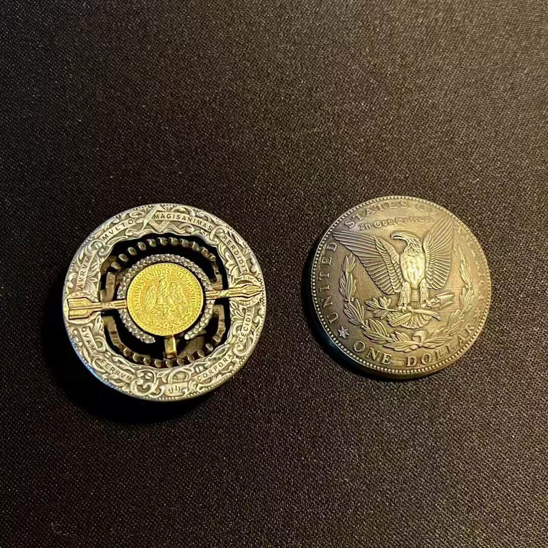 神奇罗曼布丁可动机关1921圣杯流浪币骑士拔剑硬币镀银和平-淘宝网