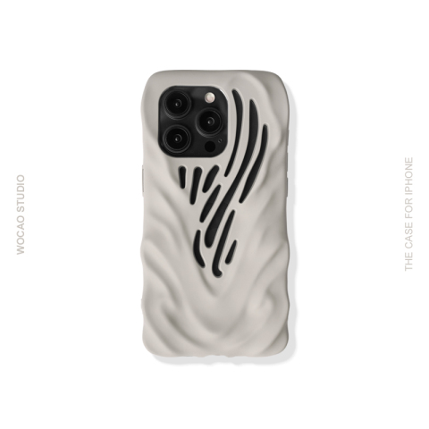 New 3D Wavy Wing Hollow Heatsink Heat Dissipation 15, 14, 13, 12 iPhone Case