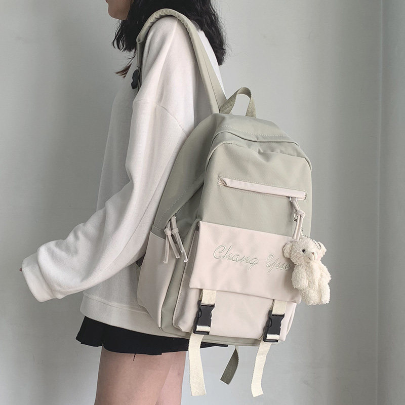 书包女韩版高中大学生森系小清新背包ins风日系百搭初中双肩包女