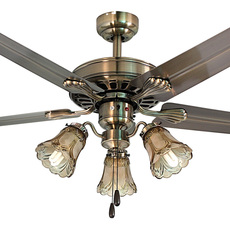 Потолочный вентилятор 名家汇吊扇灯餐厅客厅风扇灯现代简约风扇48寸铁叶带风扇吊灯 Minkave