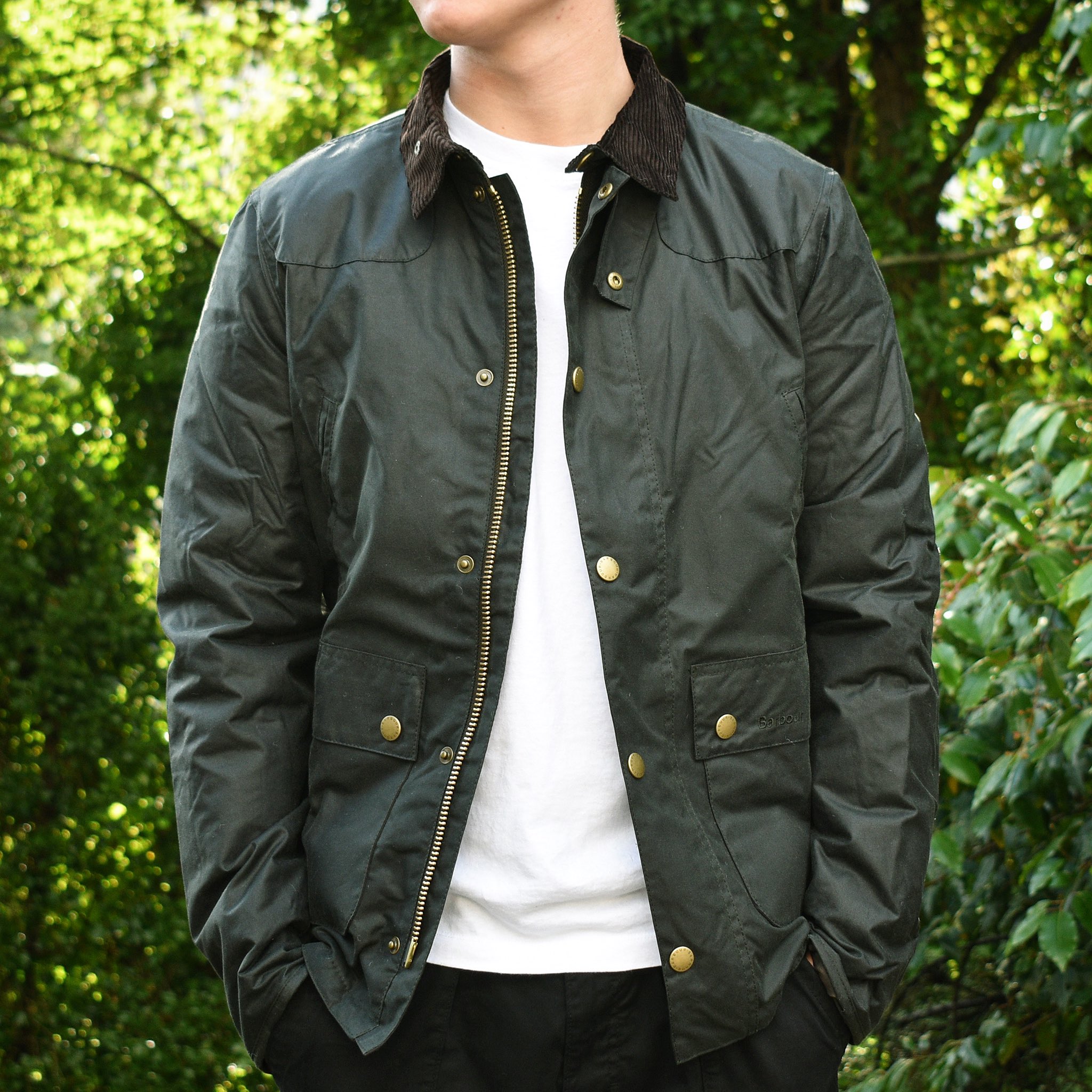 美品】barbour a835 classic bedale waxed-