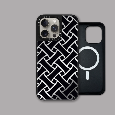 Monochrome New MagSafe Mirror 15, 14, 13, 12 iPhone Case