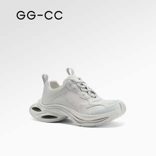 【双11直播专享】GGCC潮流厚底老爹鞋女2025年秋季舒适休闲鞋