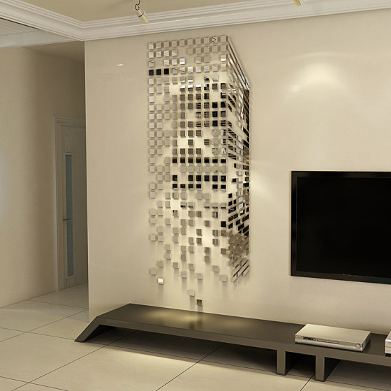 Mirror Magic Cube 3D Wall Sticker Acrylic Living Room Wall Decoration TV Background Wall Sticker Creative Self Adhesive Mirror Magic Cube 3D Wall Sticker Acrylic Living Room Wall Decoration TV Background Wall Sticker Creative Self Adhesive