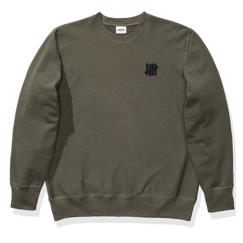 不败五道杠日版新基础款圆领套头纯棉线圈宽松日式纯色简约卫衣