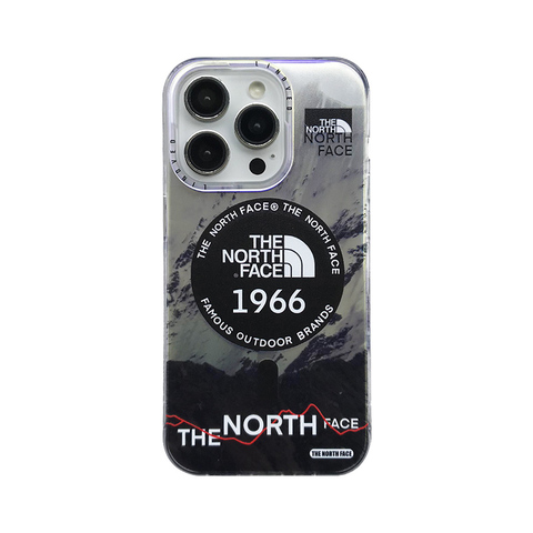The North Face MagSafe Purple Clear Logo iPhone Case
