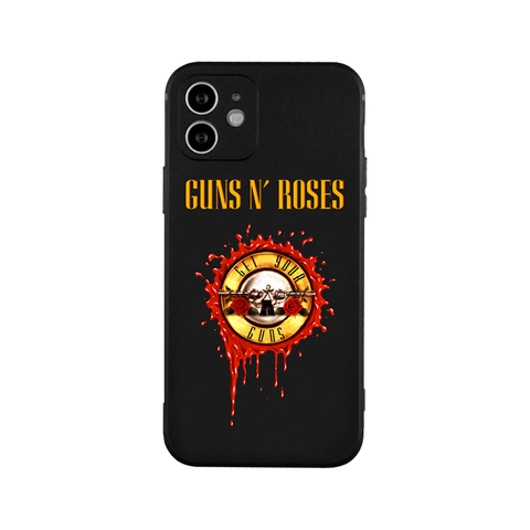 Guns And Roses New Metal Band Illustration 15, 14, 13, 12, 11 iPhone Case