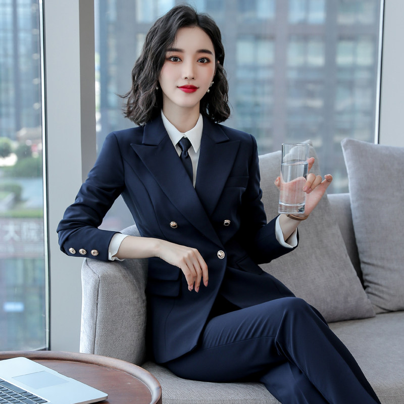 2021新款职业装女装套装秋冬时尚女士西装套裙工作服面试正装工装