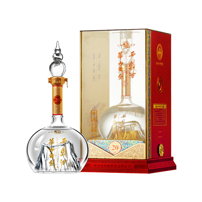 品牌直营】华山论剑西凤酒20年45度陈酿凤香型白酒送礼500ml*6评价- 淘宝网