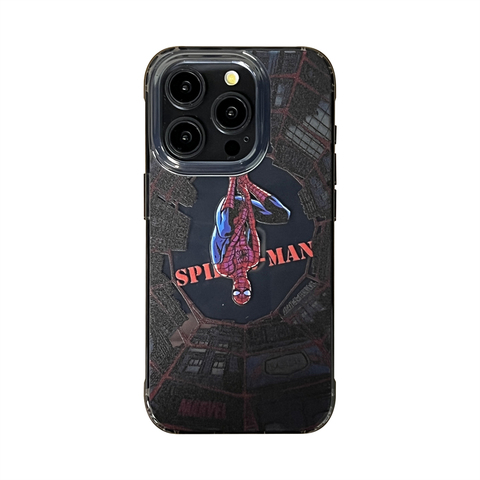 Spider-Man New Mirror Acrylic Straight Edge 15, 14, 13, 12 iPhone Case