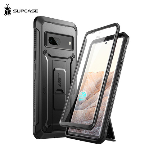 Black — SUPCASE UB Pro High End Premium Tough Shockproof Kickstand Function Heavy Duty 8, 8 Pro Google Pixel Phone Case