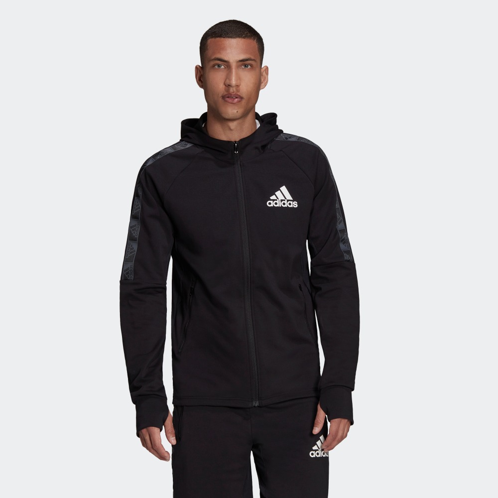 adidas阿迪达斯官方男装运动健身连帽夹克外套GV5302 H28796