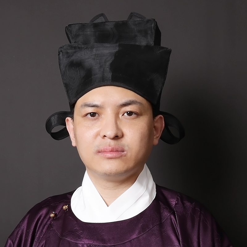 唐代书生帽幞头巾折上发冠圆领袍配饰头巾汉服帽子古装居士服饰帽-Taobao