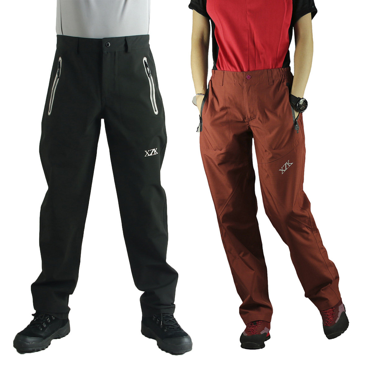 四季防护男女春秋户外防水裤防风无缝压胶单层硬壳登山裤冲锋裤