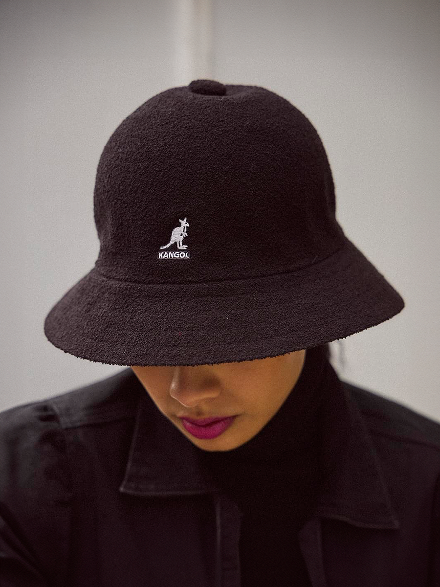 Kangol Bermuda bucket hat 袋鼠条纹平顶渔夫帽盆帽男女帽子-Taobao