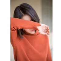 天天特价半高领打底衫长袖毛衣套头宽松短款秋冬女装针织衫百搭